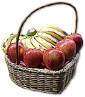 Fruit Basket  (apple and bananas)