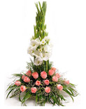 Pink/White Flowers Basket