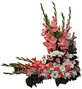 Pink/White Flowers Basket