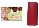 Red Ladies Leather Wallet And Assorted Mithai (2KG)