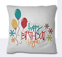 Birthday Cushion - White