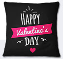 Valentine Day Cushion - Black
