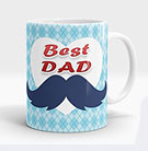 Best Dad Mug- Blue
