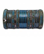 Metallic Bangles - Turquoise