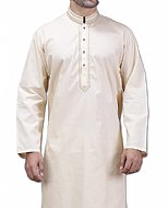 Off-white Men Shalwar Kameez Suit